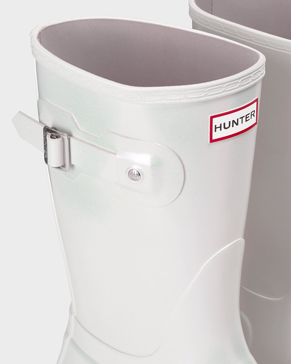 Hunter Original Nebula Short Rain Boots - Online Store Womens Silver - UKGTZN632